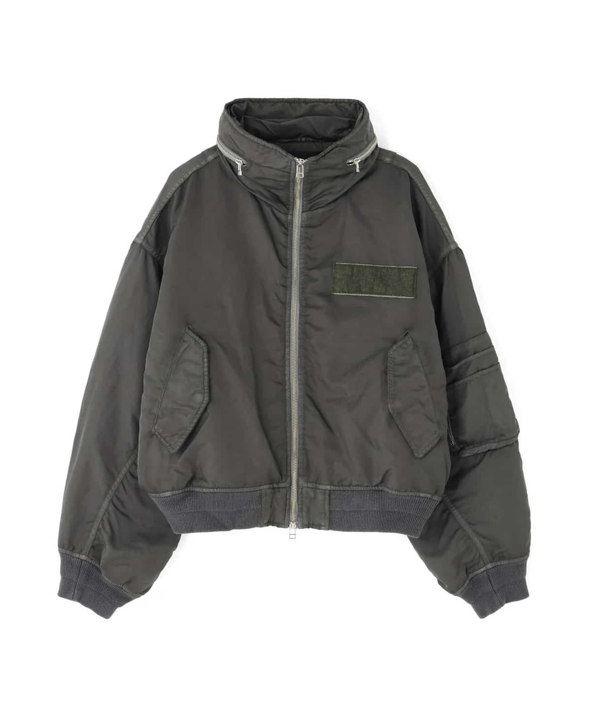 Danke Schon 26aw "Austex Nylon Twill Stand Blouson" Khaki Khaki M