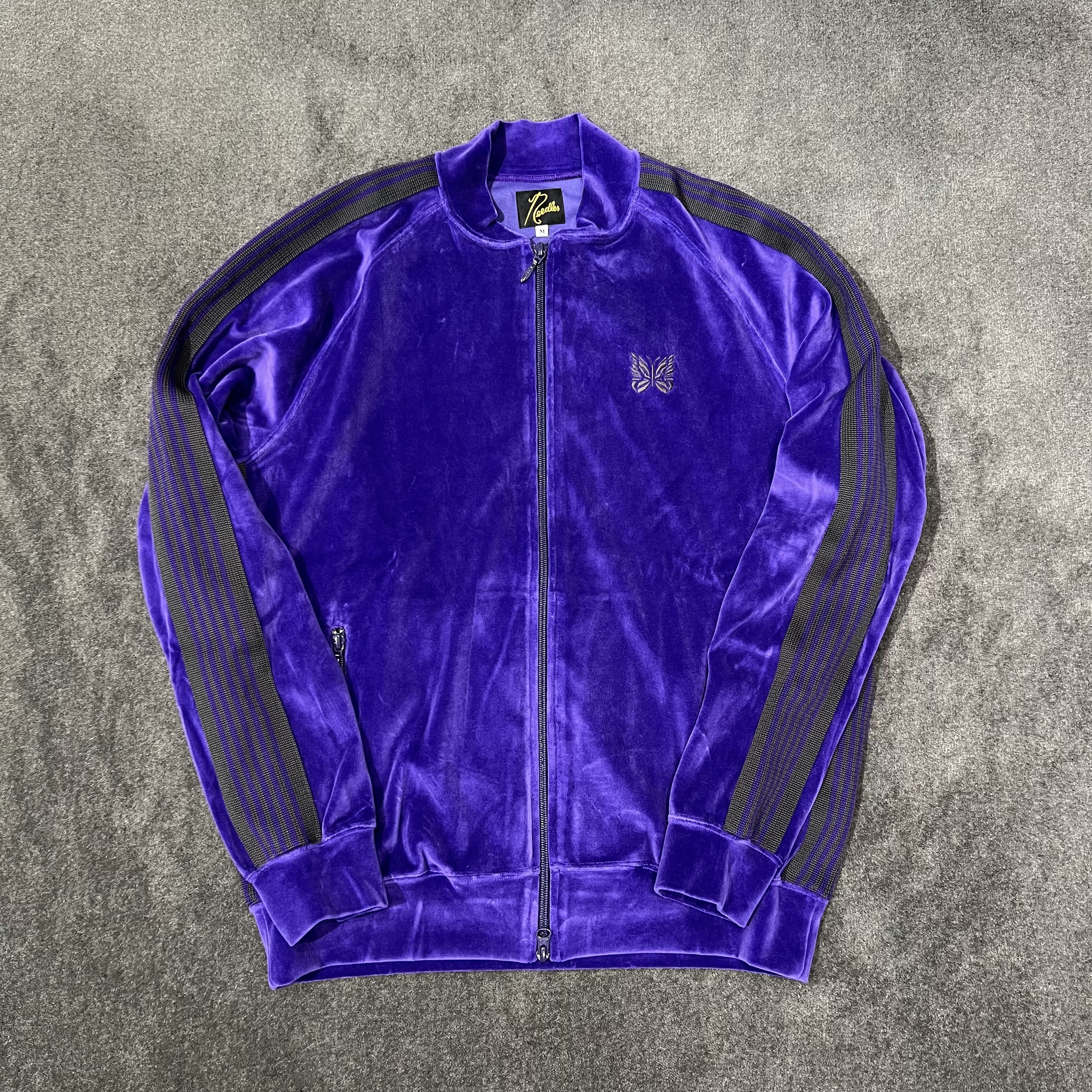 Needles R.C. TRACK JACKET - C/PE VELOUR(M PURPLE)｜ L.H.P｜池袋