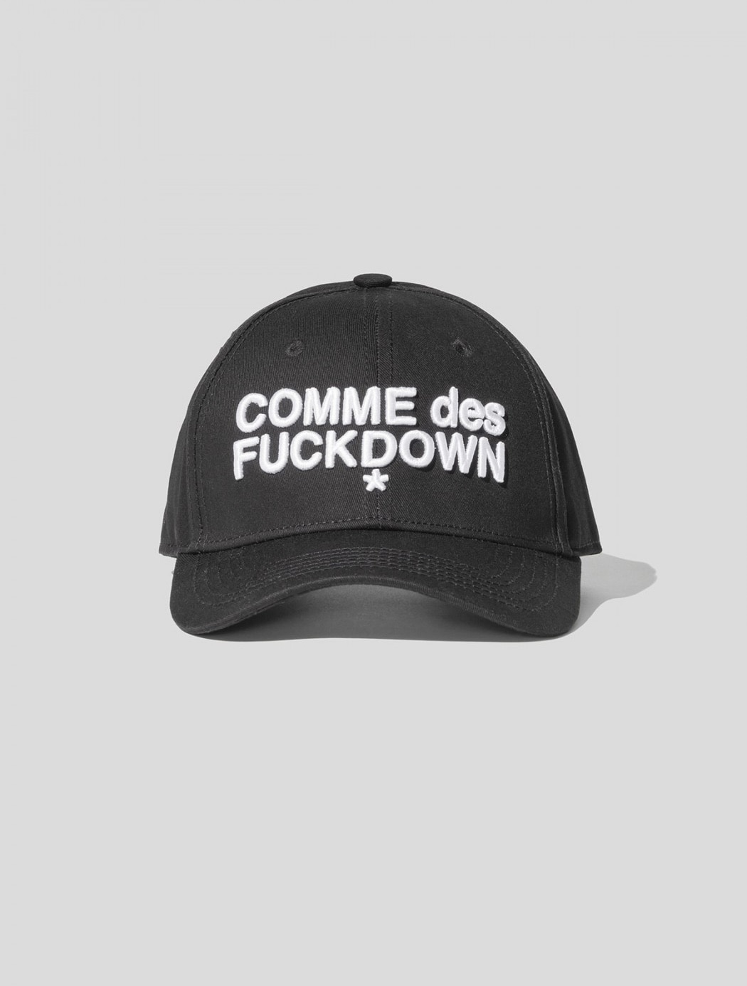 COMME des FUCKDOWN スナップバック キャップ ブラック/カモ