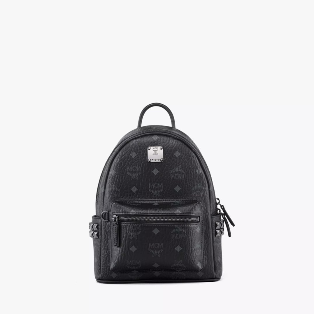 MCM Stark Side Studs Backpack Mini Black Mini