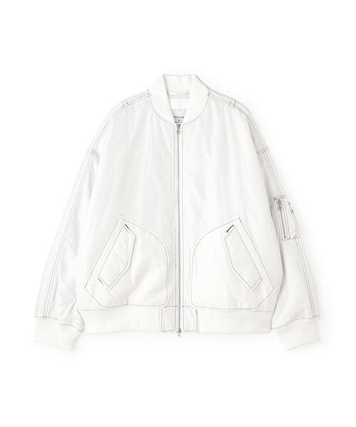 zara オファー basic ma-1 ホワイト