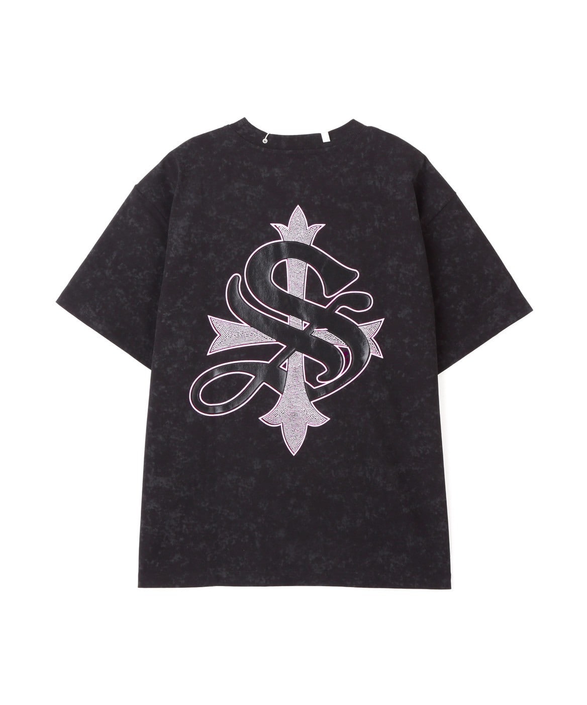 SUPPLIER Vintage Wash Pierced Cross Tシャツ ブラック・ピンク SUPPLIER 25ss 