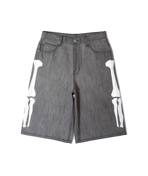 VANSON "Skelton Bones Denim Shorts" Black Black 28