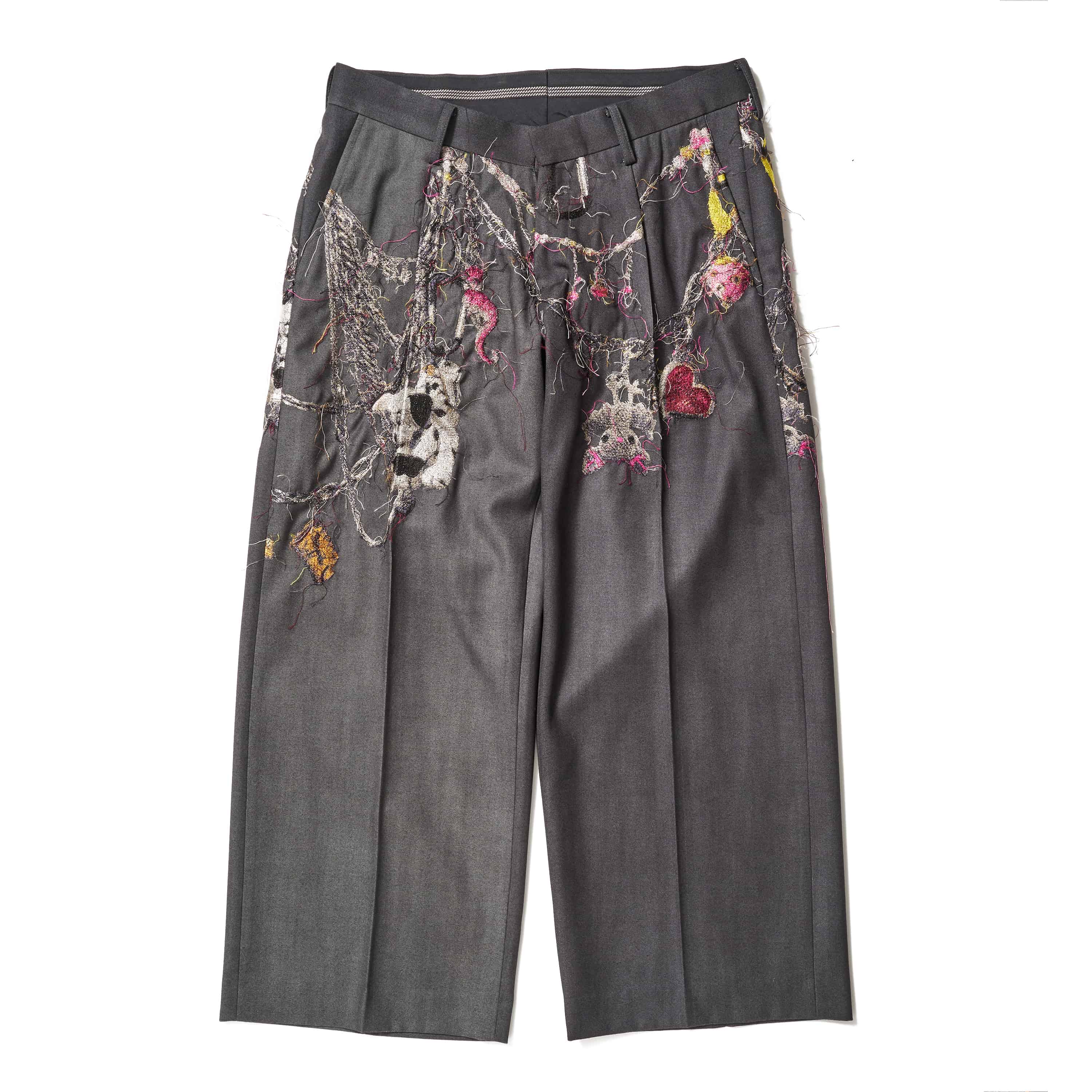 パンツ doublet EMBROIDERED CHAIN TROUSERS EMBROIDERED CHAIN TAILORED TROUSERS – doublet