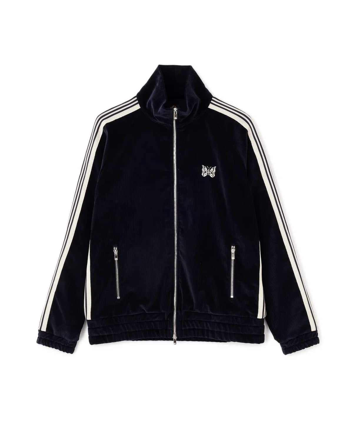 新品】Needles trackjaket 22aw ネイビー ベロアXL Needles ニードルス