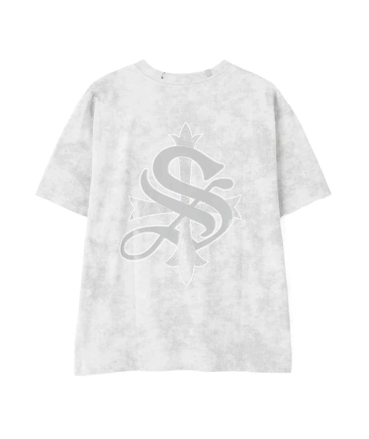 SUPPLIER 25ss "Exclusive Damage Pierced Cross Tee" Grey Grey M