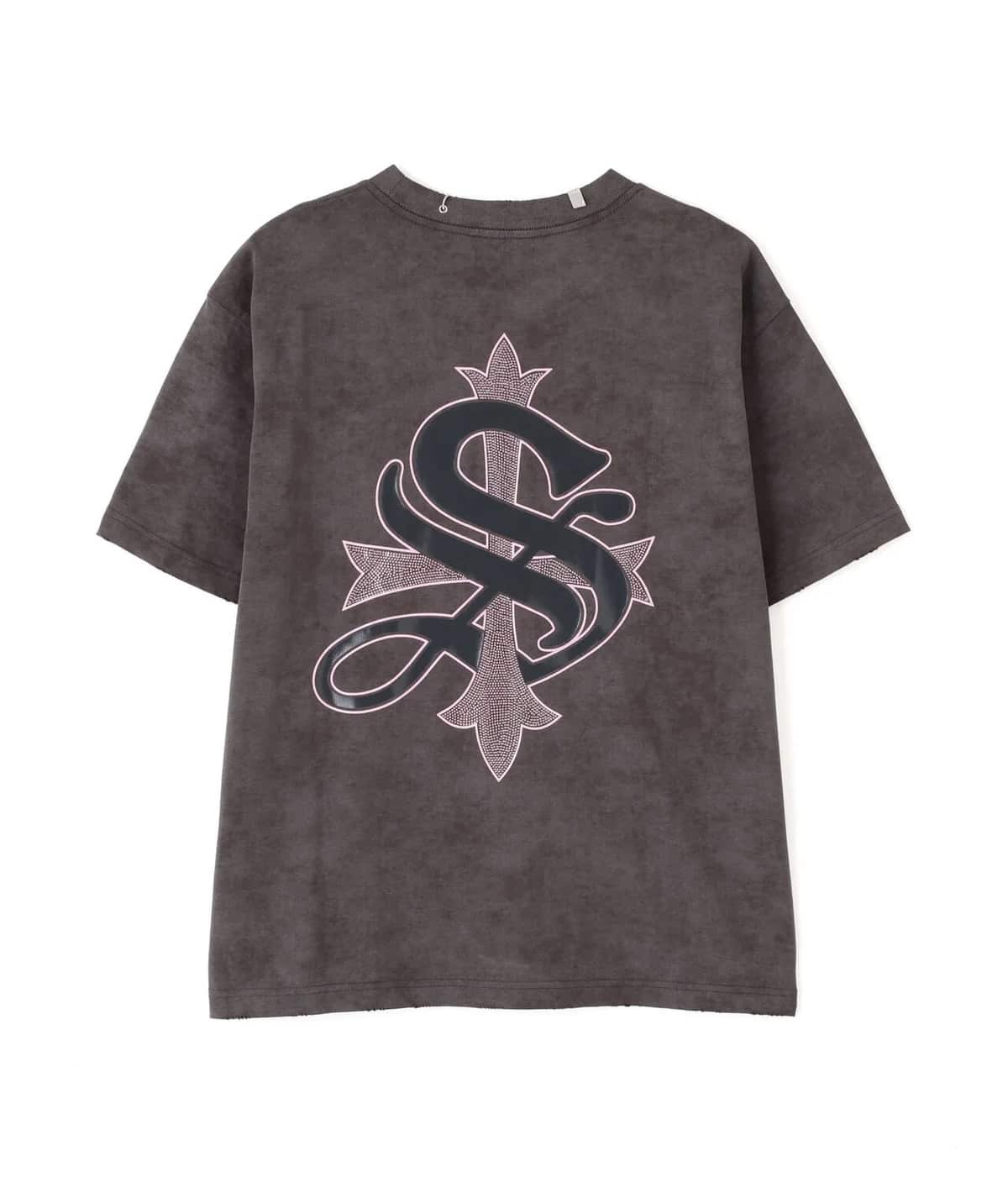 SUPPLIER 25ss "Exclusive Damage Pierced Cross Tee" Black Black M