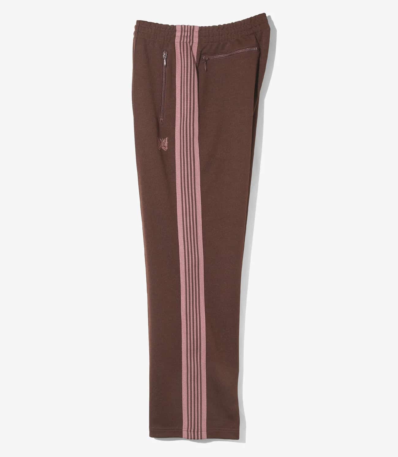 Needles 25aw "Track Pant - Poly Smooth" Brown Brown XS