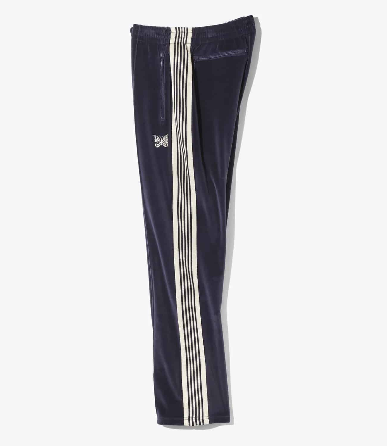 Needles 25aw "Narrow Track Pant - C/PE Velour" Navy Navy XS