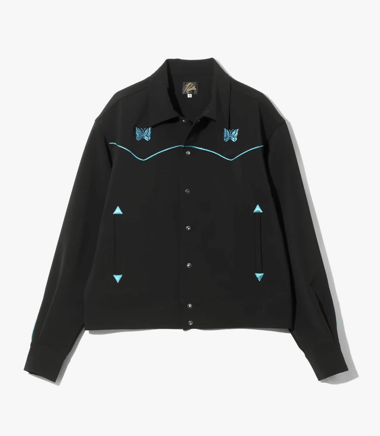Needles 25aw "Piping Cowboy Jkt-Poly Double Cloth" Black S