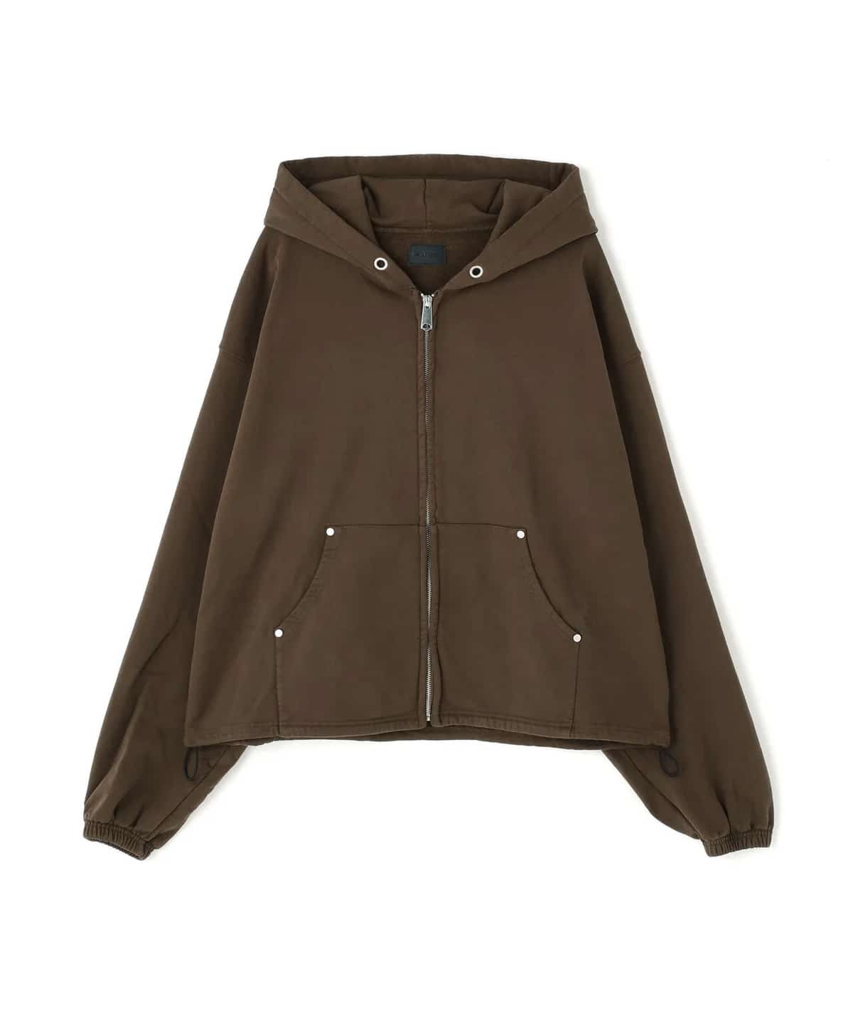 Danke Schon 25aw "480HW Sweat Zip Hoodie" Brown Brown S