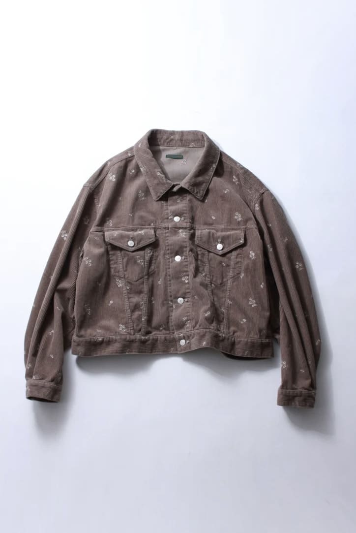 soe 25aw "All-Over Embroidered 3rd Jacket" Beige 1(M)