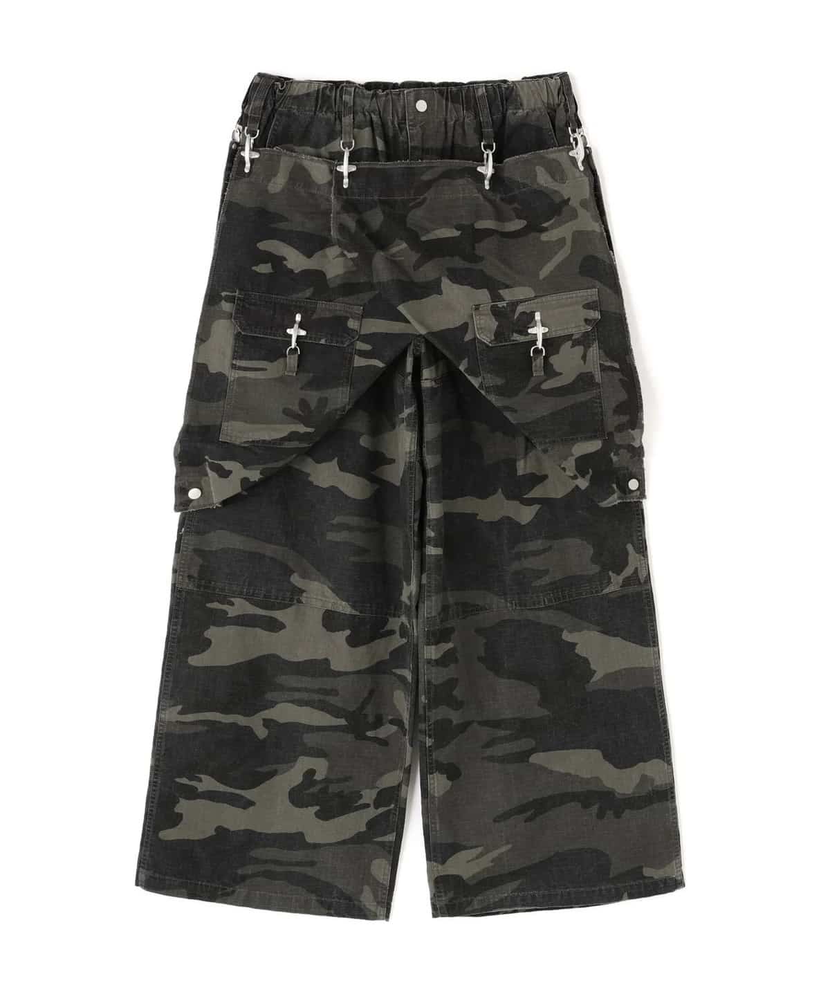 Danke Schon 25aw "Ripstop Apron Cargo Pants" Camo Camo S