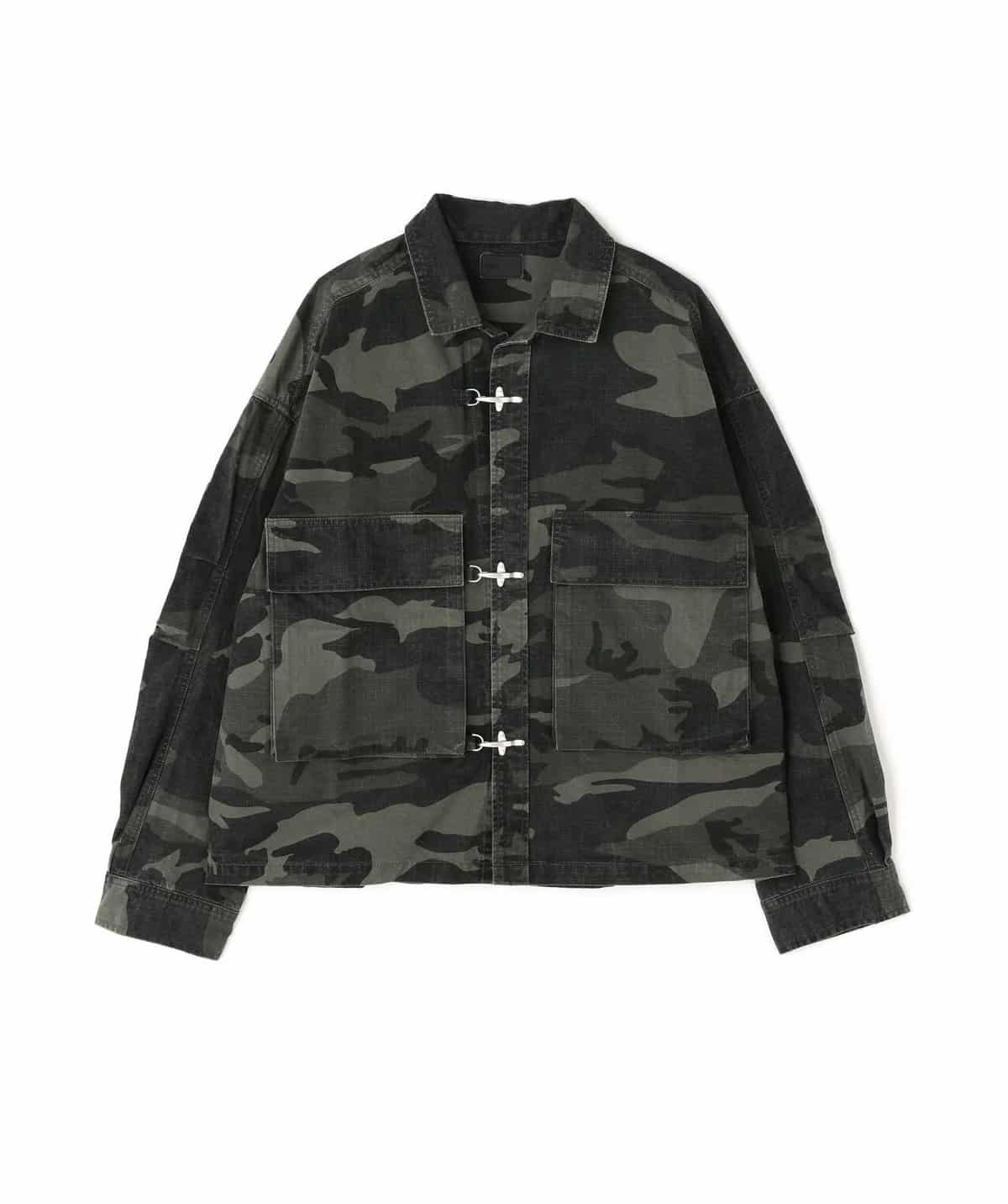 Danke Schon 25aw "Ripstop Cargo Shirt" Camo Camo S