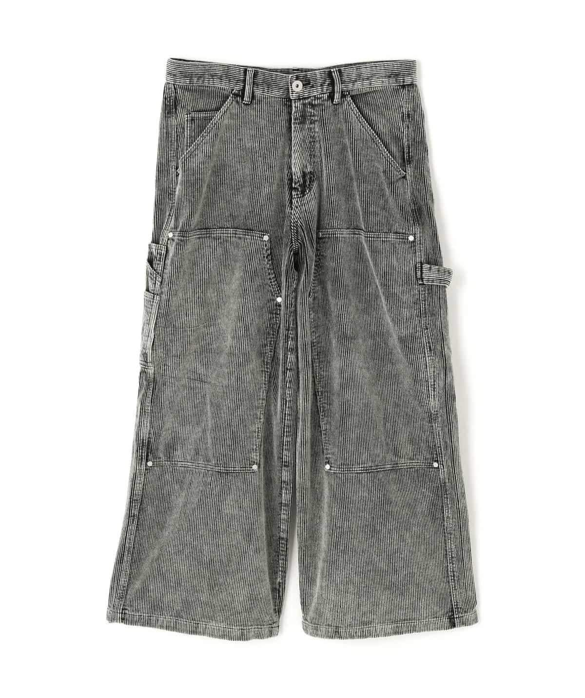 Danke Schon 25aw "8Well Courduroy Chemical W-Knee Pants" Black Black S