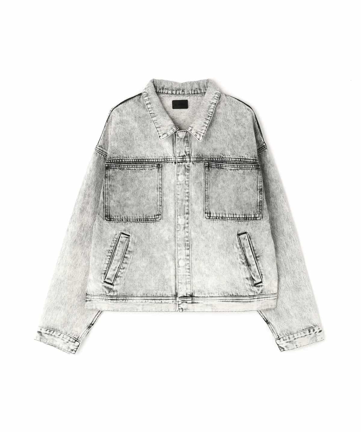 Danke Schon 25aw "12oz Chemical Denim Jacket" Grey Grey S