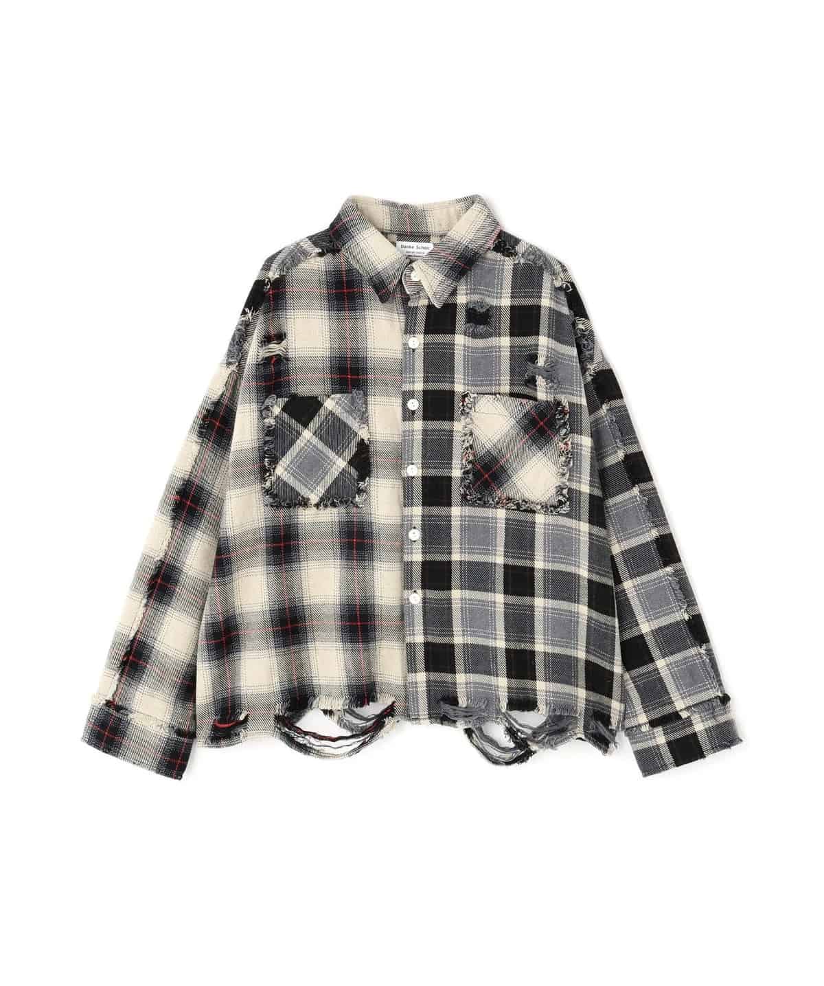 Danke Schon 25aw "Flannel Shirts" Beige Beige M