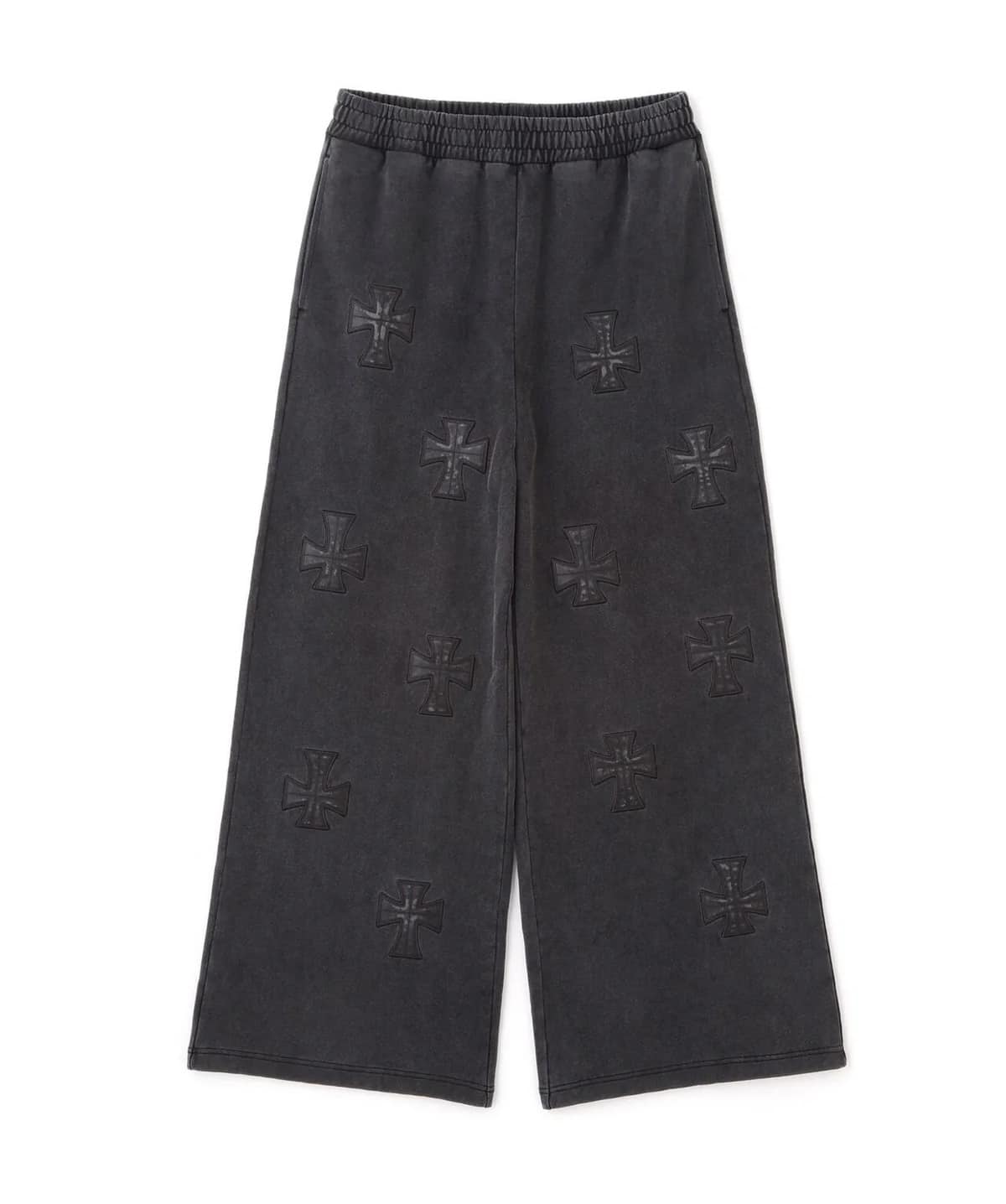 Unknown 25aw "Exclusive Leather Cross Buggy Pants" Black Black S
