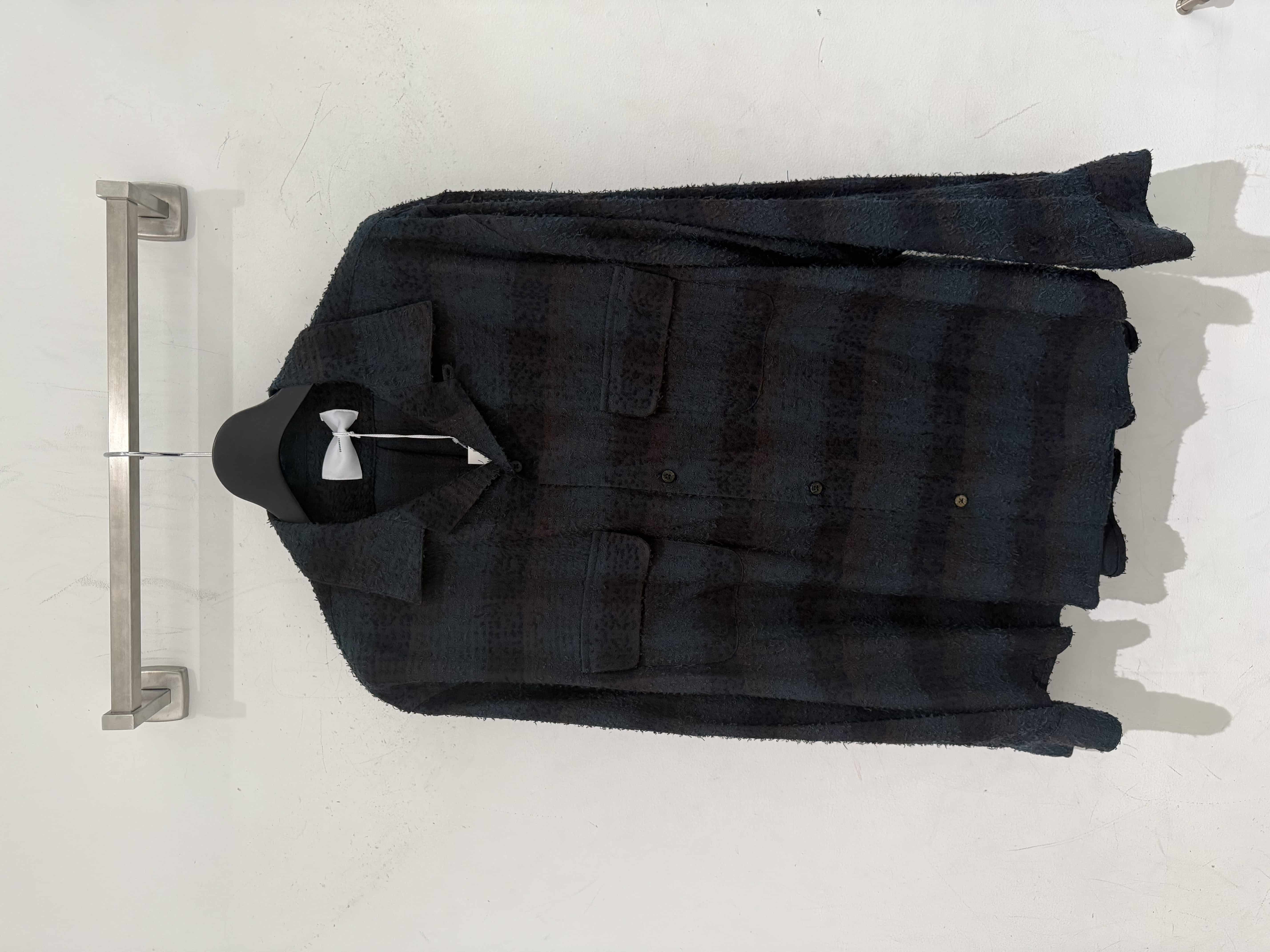 SUGARHILL 25aw "Hairly Plaid Open Collor Shirt" Deep Green Deep Green 2