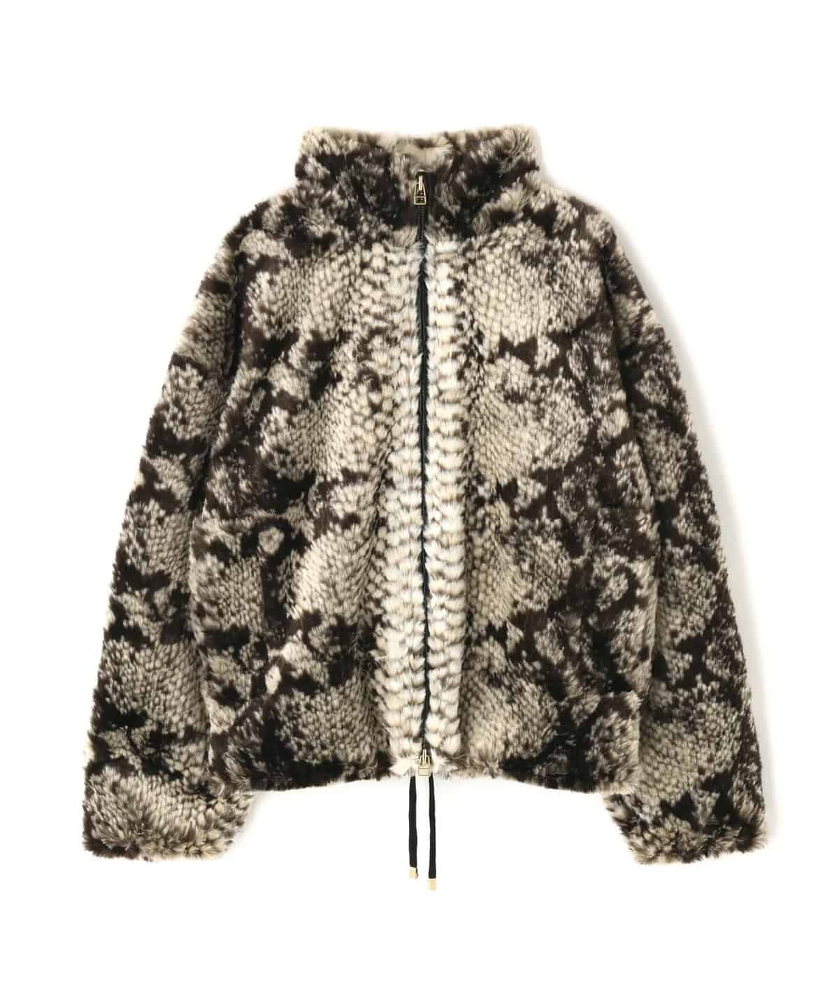 Danke Schon 25aw "Eco Fur Stand Blouson" Pison Beige M