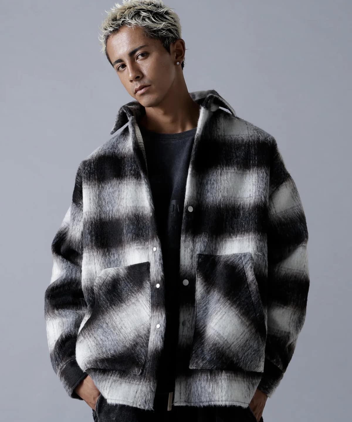 Danke Schon 25aw "Shaggy Shirts" Black Black One Size