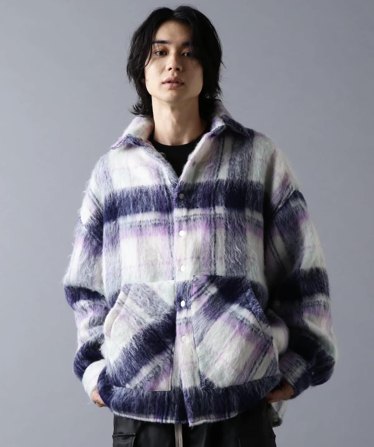 Danke Schon 25aw "Shaggy Shirts" Navy Navy One Size