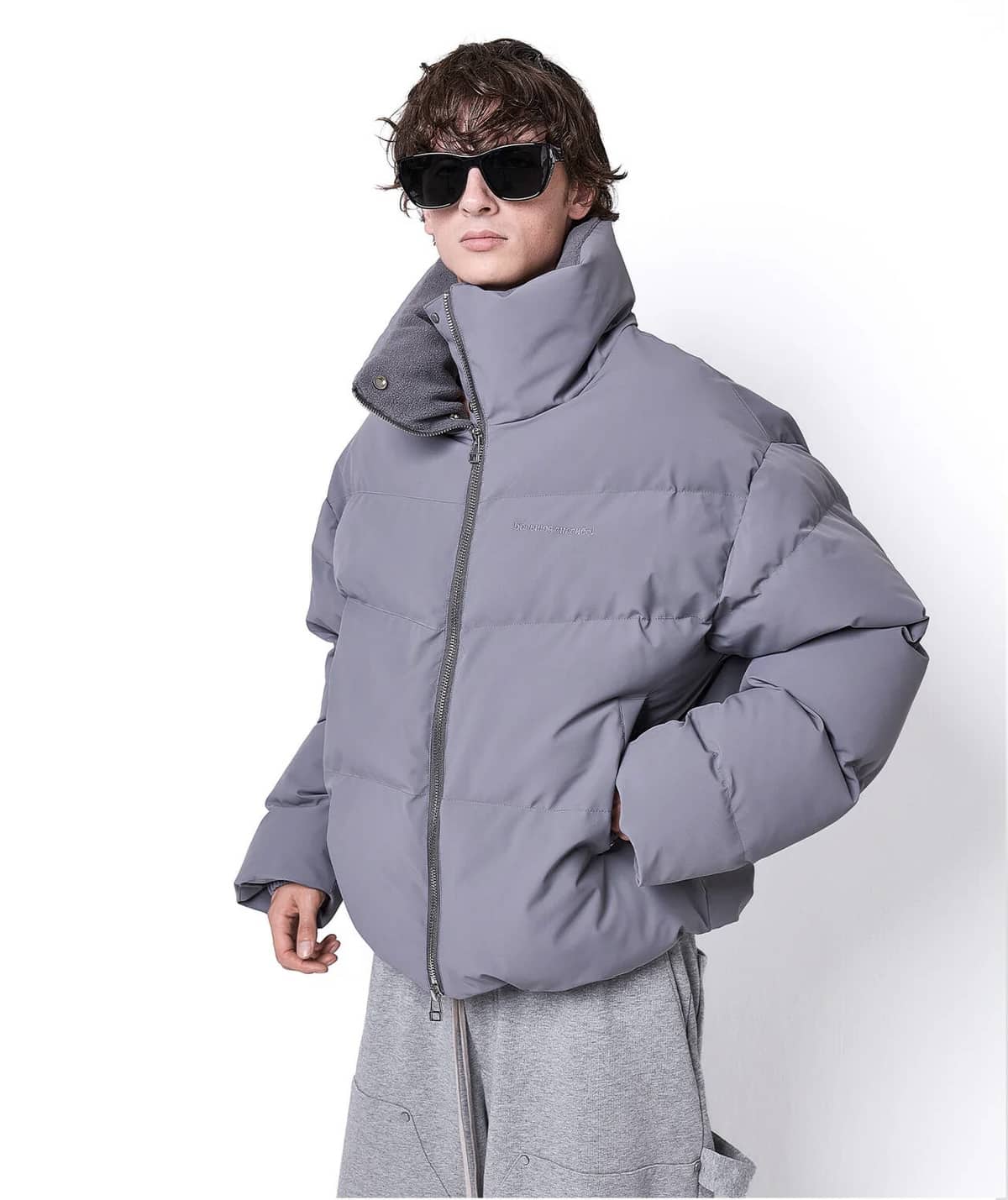 Danke Schon 25aw "3Layer Nylon Back Zip Blouson" Gray Gray S