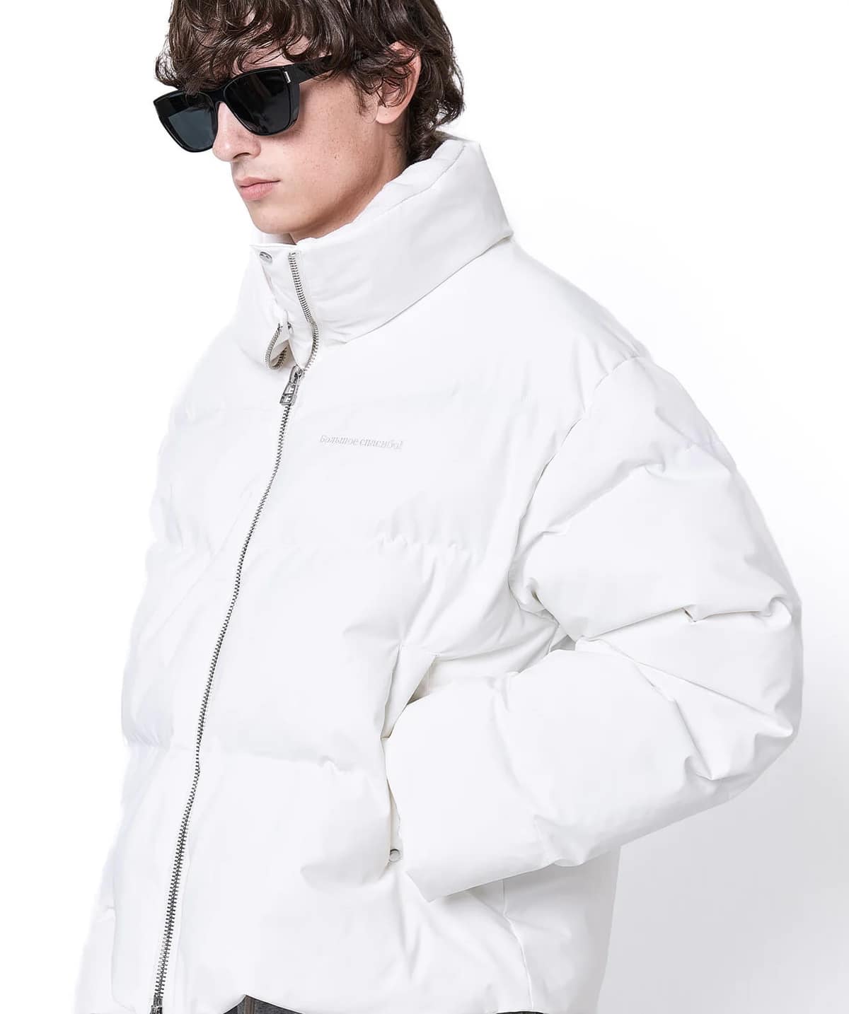 Danke Schon 25aw "3Layer Nylon Back Zip Blouson" White White S
