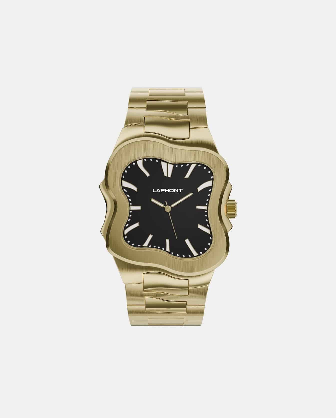 LAPHONT "Argonaut Gold Case Black Dial" Gold Case Black Dial One Size