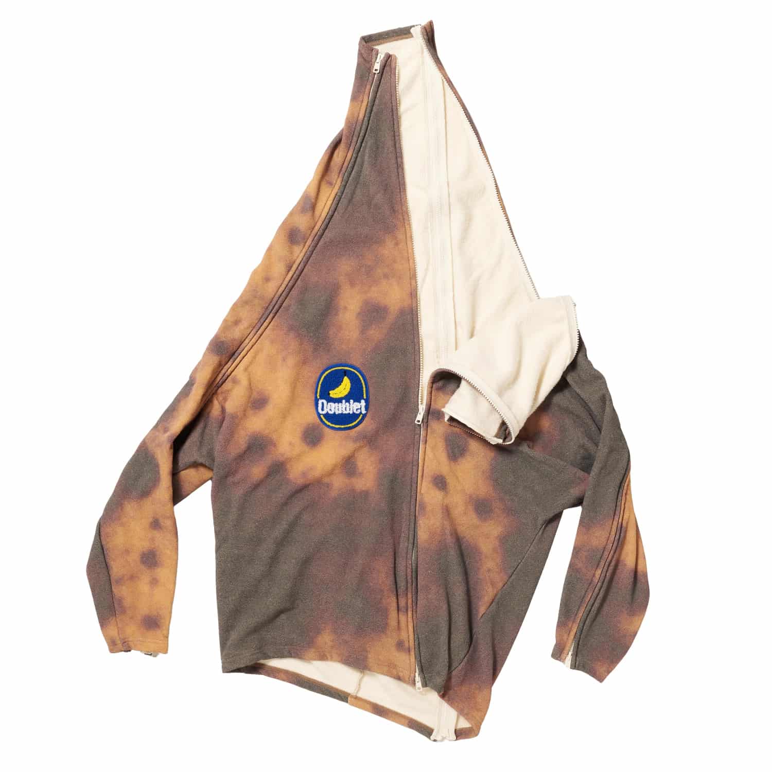 doublet 26ss "PEELABLE BANANA HOODIE" Brown Brown M
