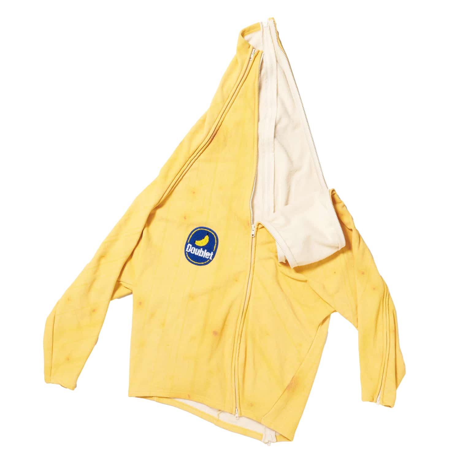 doublet 26ss "PEELABLE BANANA HOODIE" Yellow Yellow M