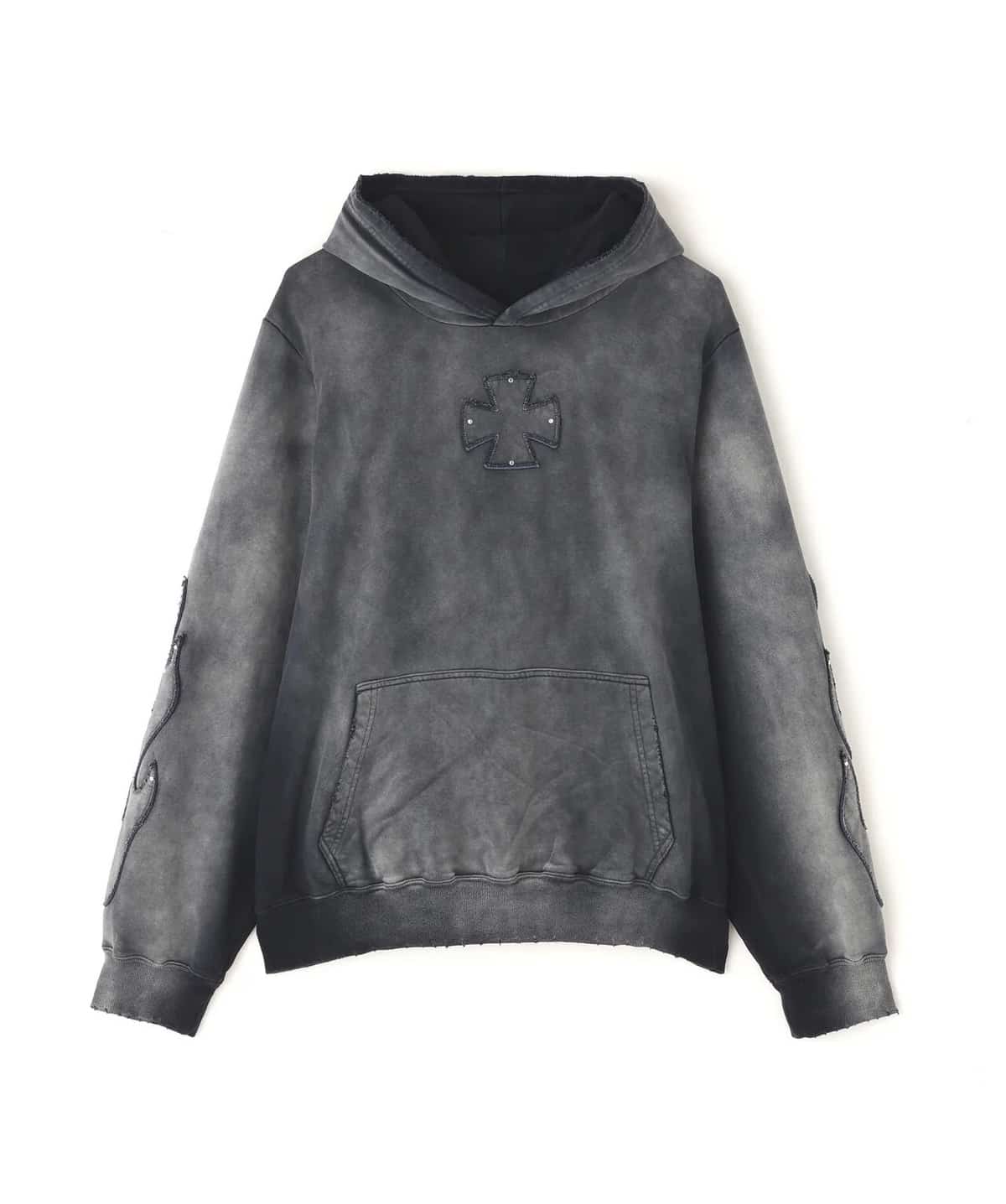 Danke Schon 26ss "Spray Pigment Sweat Hoodie Iron" Black M