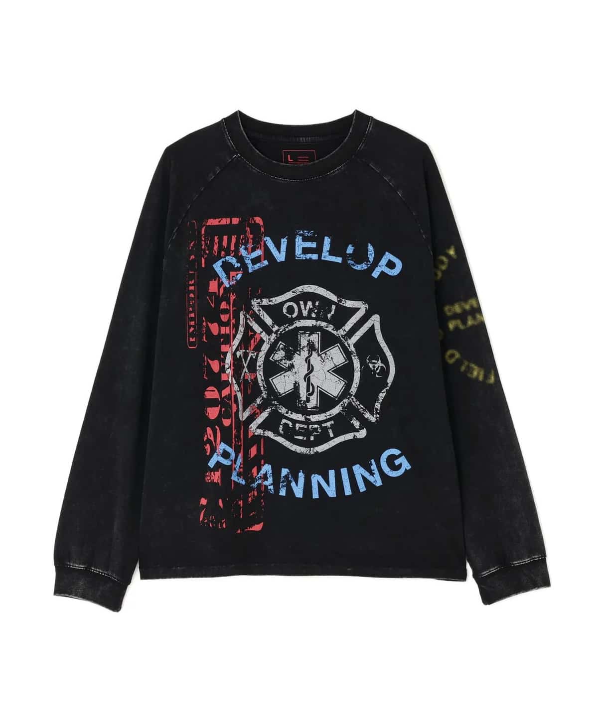 Danke Schon 26ss "Chemical Raglan L/S Tee" Fentanyl Black M