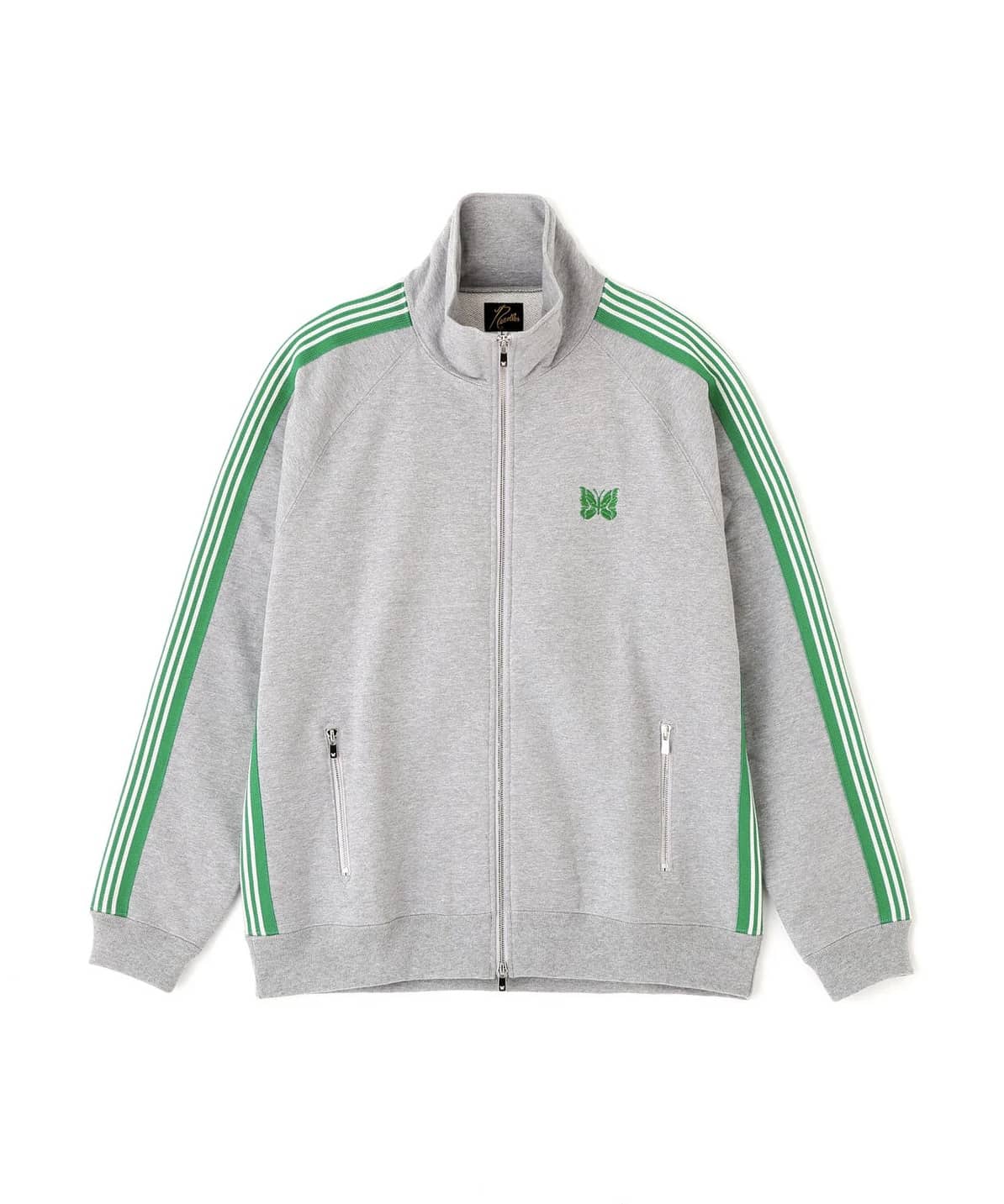 Needles 26ss "Exclusive Track Jacket - Cotton Jersey" Grey/Green Grey/Green S