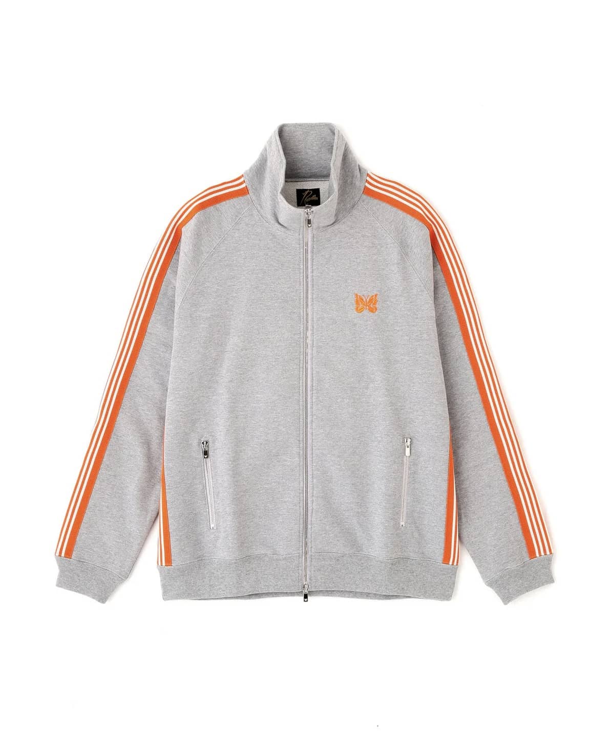 Needles 26ss "Exclusive Track Jacket - Cotton Jersey" Grey/Orange Grey/Orange S