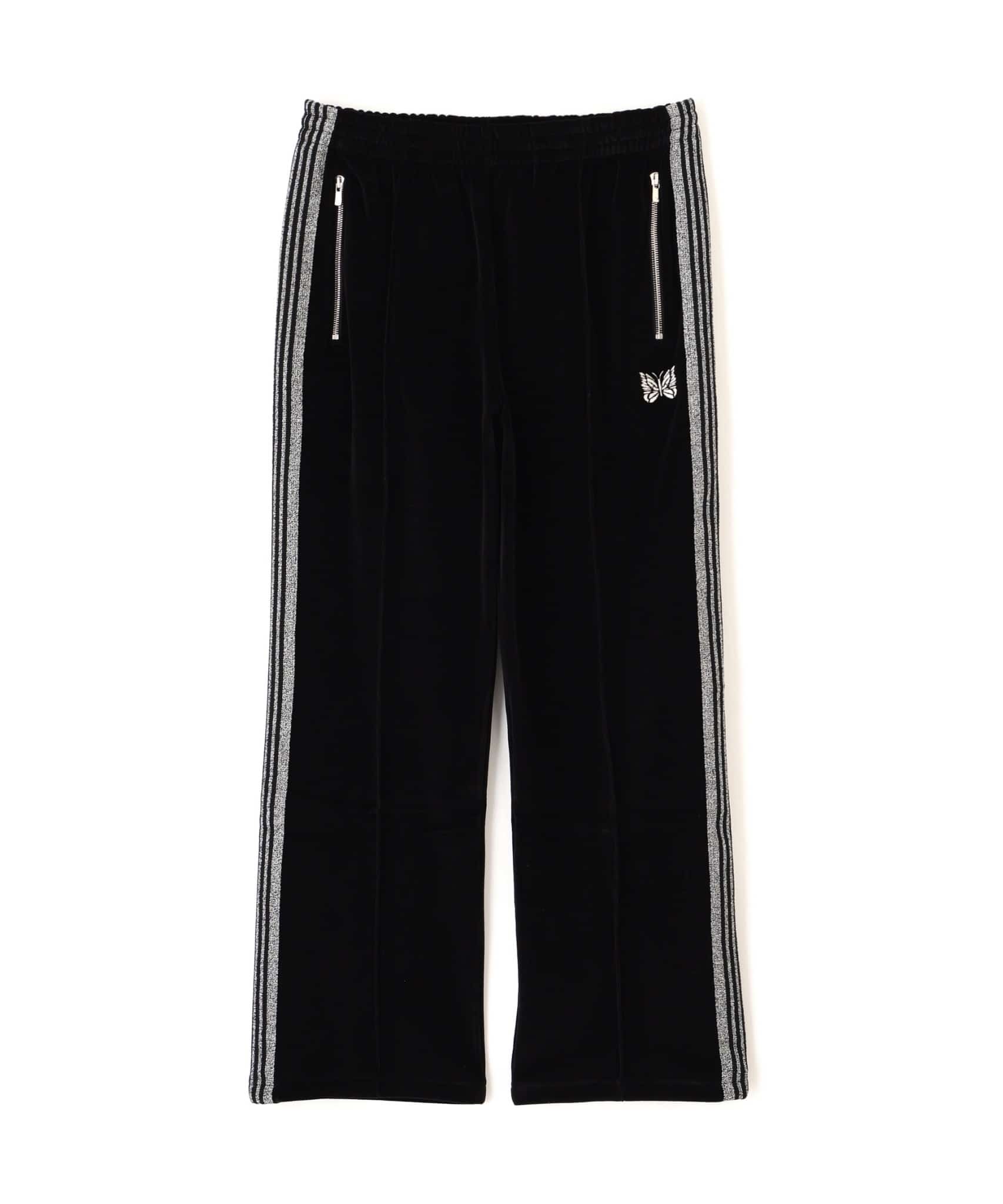 Needles 26ss "Exclusive Track Pant - C/PE Velour" Black Black XS