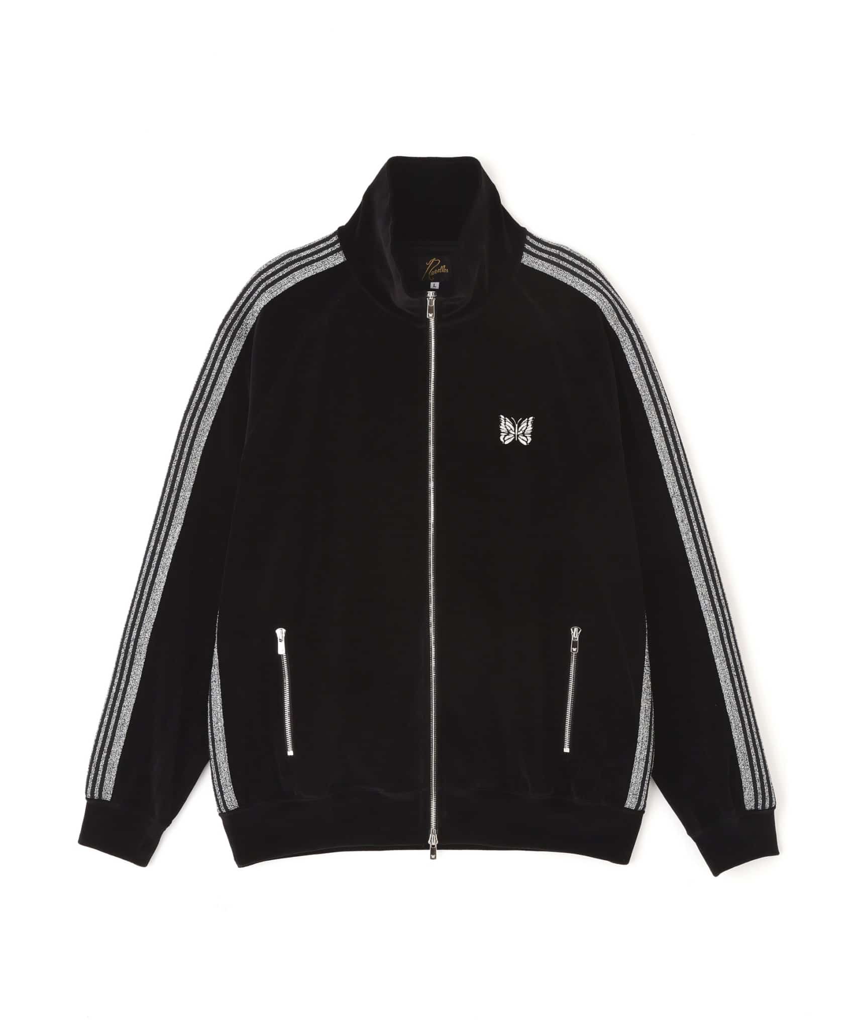 Needles 26ss "Exclusive Track Jacket - C/PE Velour" Black Black S