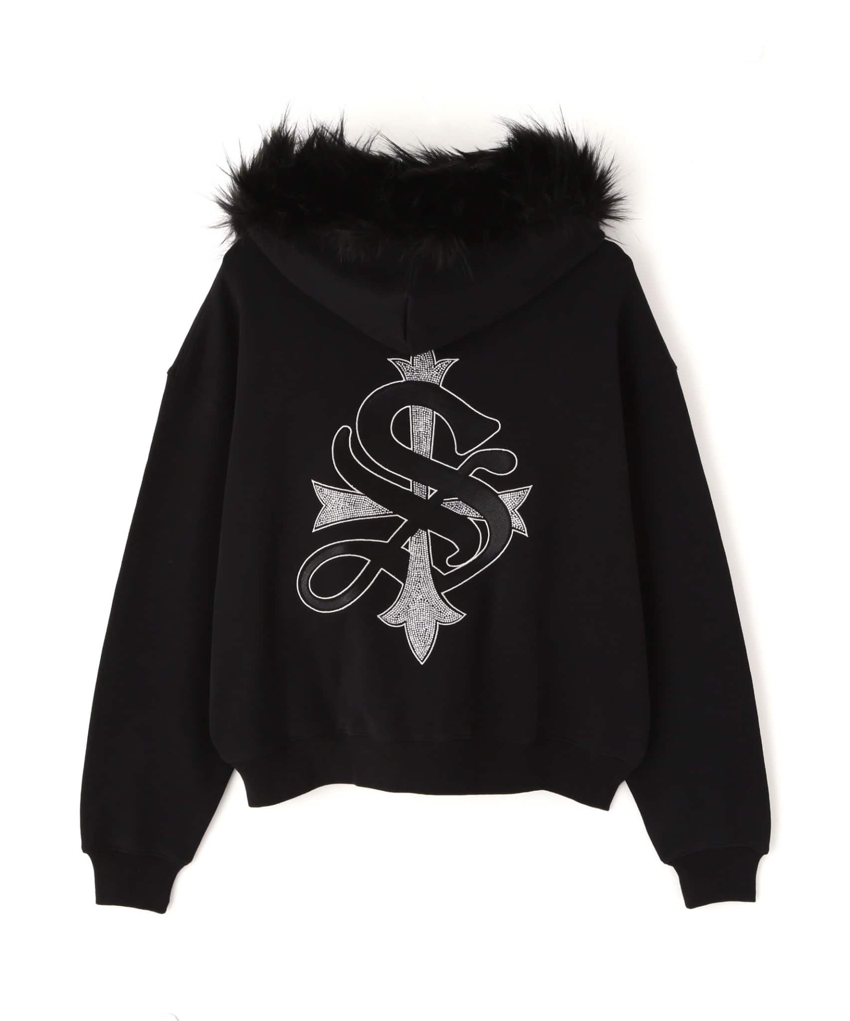 【先行予約 1月24日発売】SUPPLIER 26ss "Exclusive Faux Fur Cross Hoodie" Silver Silver M