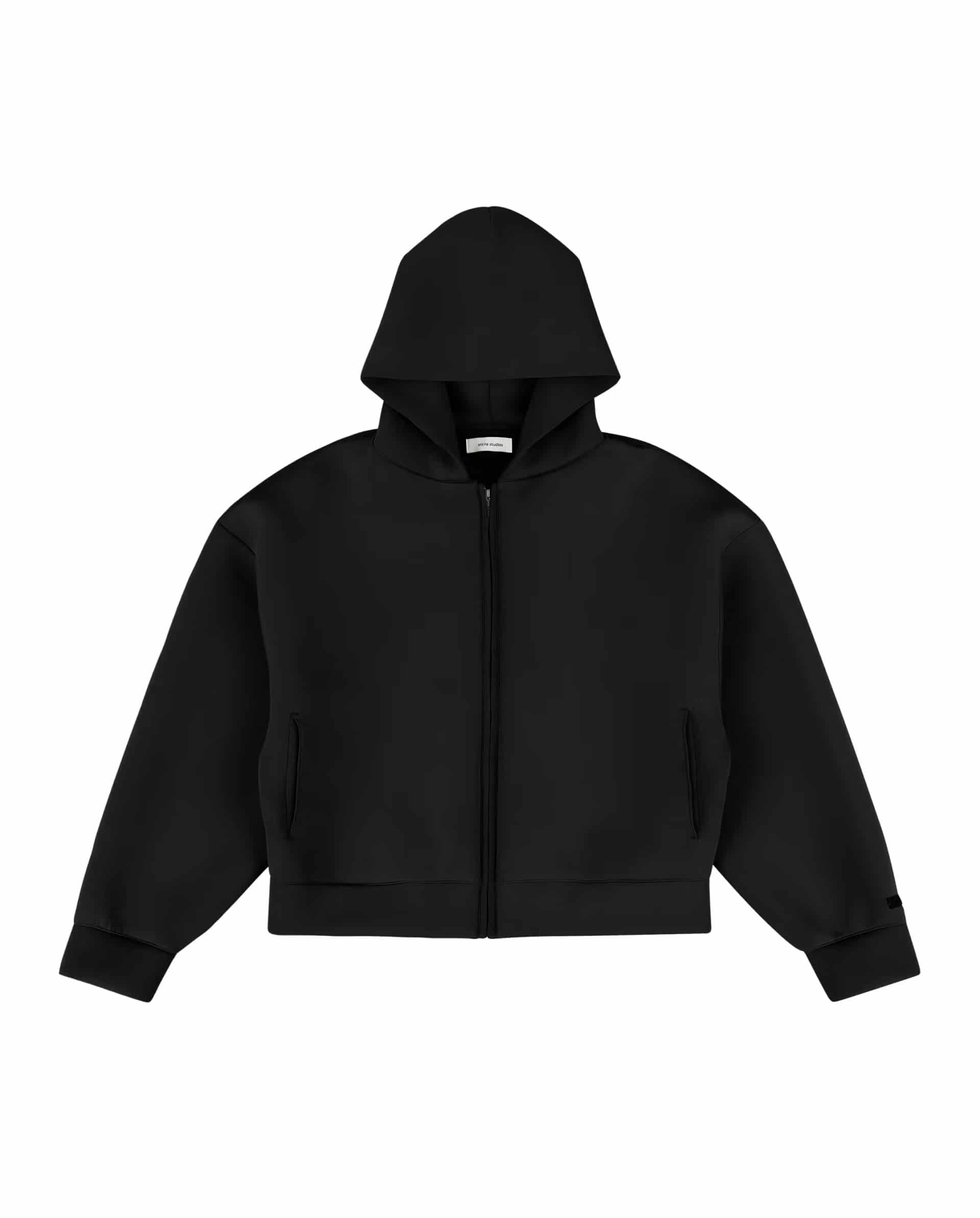 entire studios 26ss "Scuba Zip Hood" Black Black S