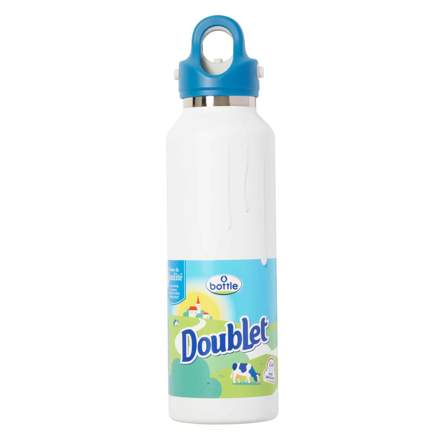 doublet 26ss "FRIDGE STYLE WATER BOTTLE/MEDIUM" Milk Milk One Size