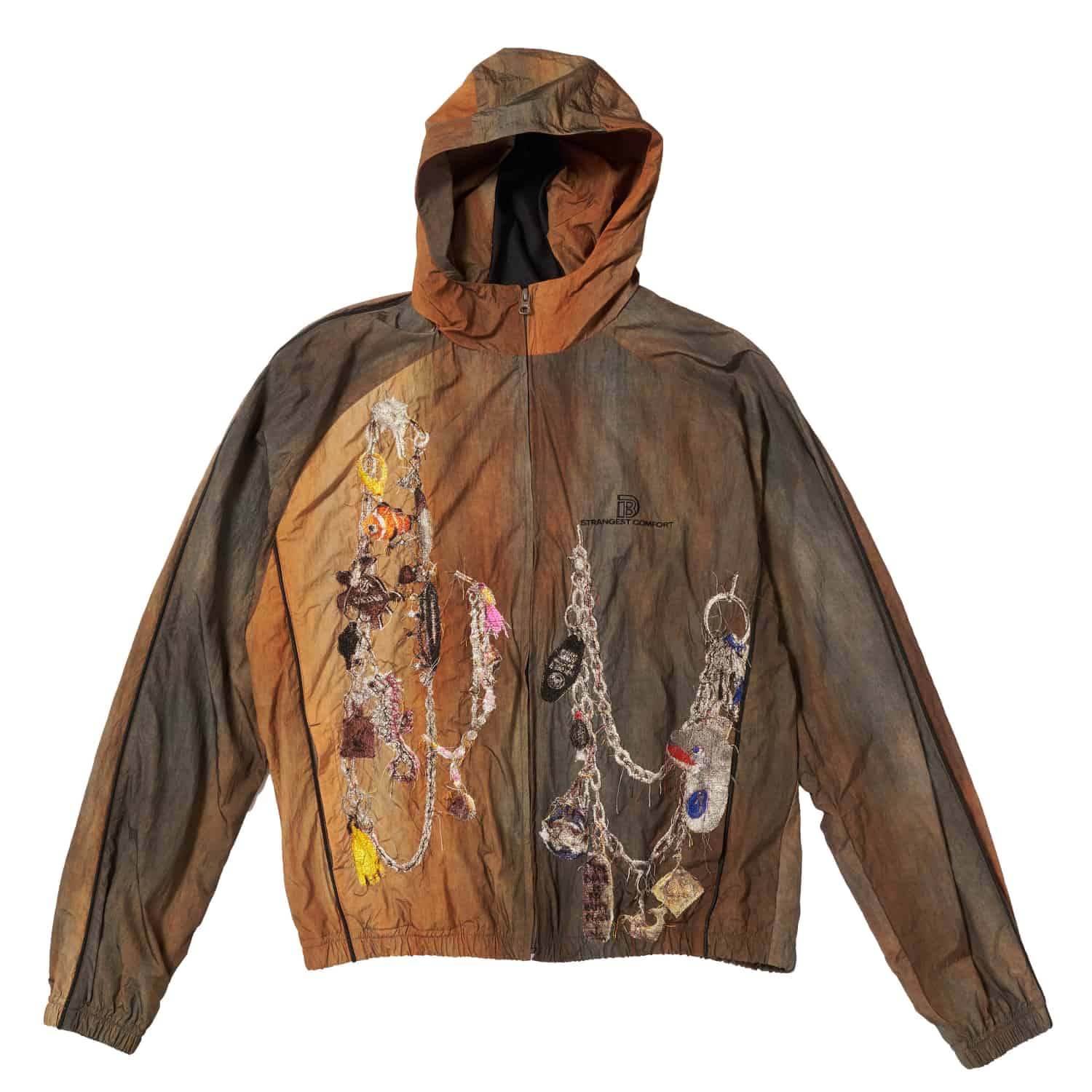 doublet 26ss "EMBROIDERED CHAIN TRACK JACKET" Brown Brown S