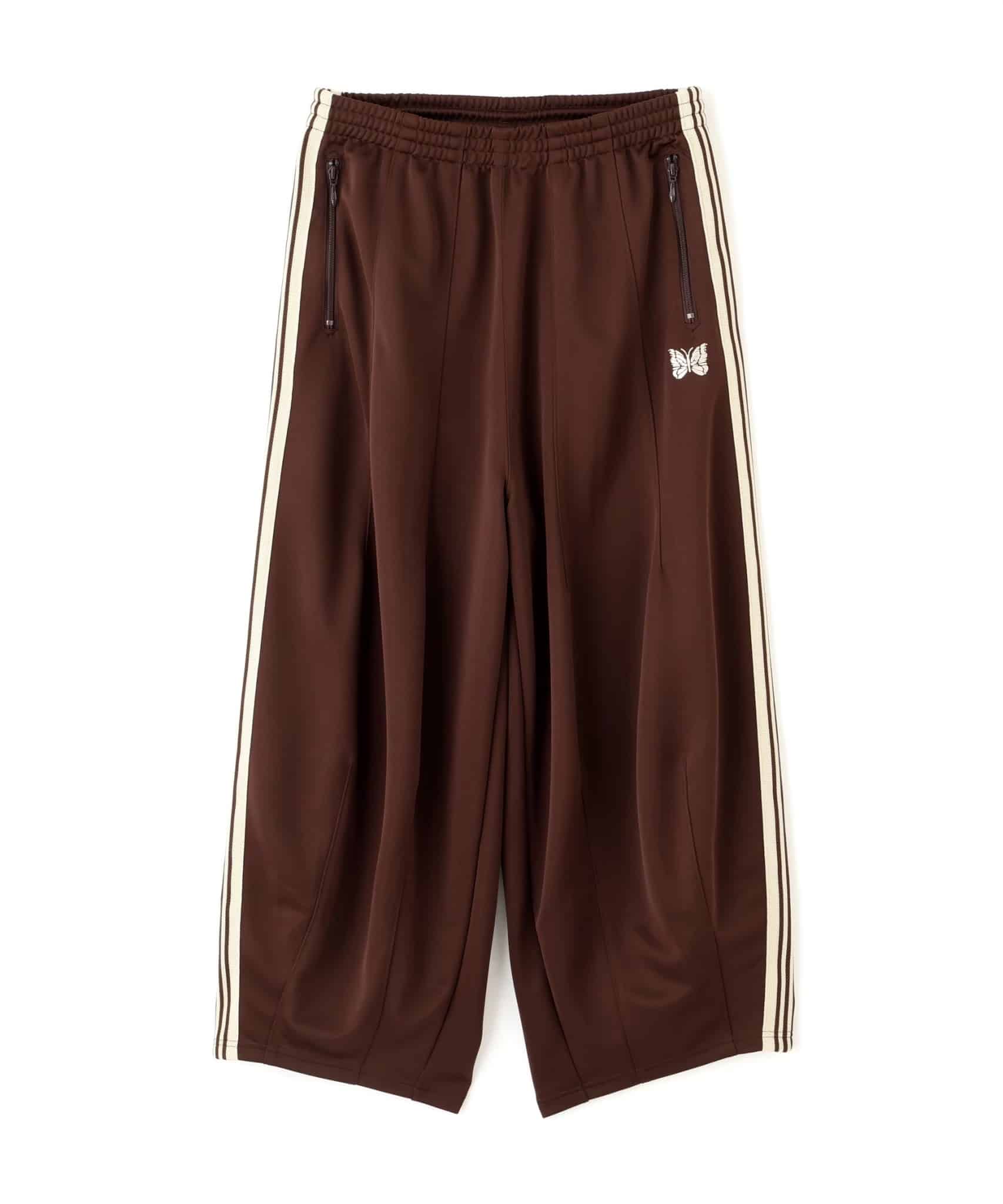 【先行予約 3月1日発売予定】Needles 26ss "Exclusive H.D. Track Pant - Poly Smooth" Brown Brown XS