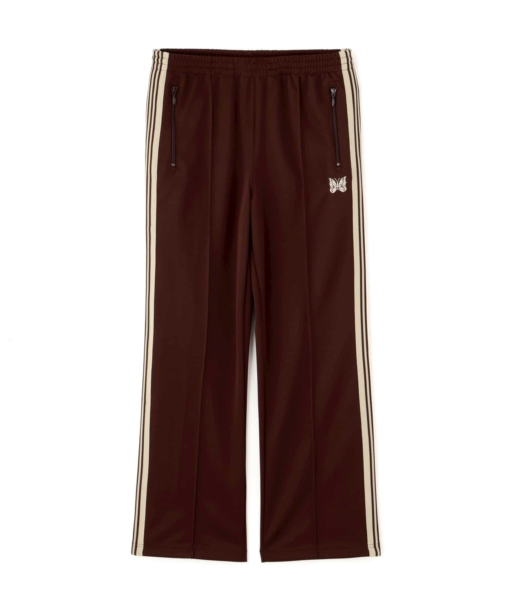 【先行予約 3月1日発売予定】Needles 26ss "Exclusive Track Pant - Poly Smooth" Brown Brown XS