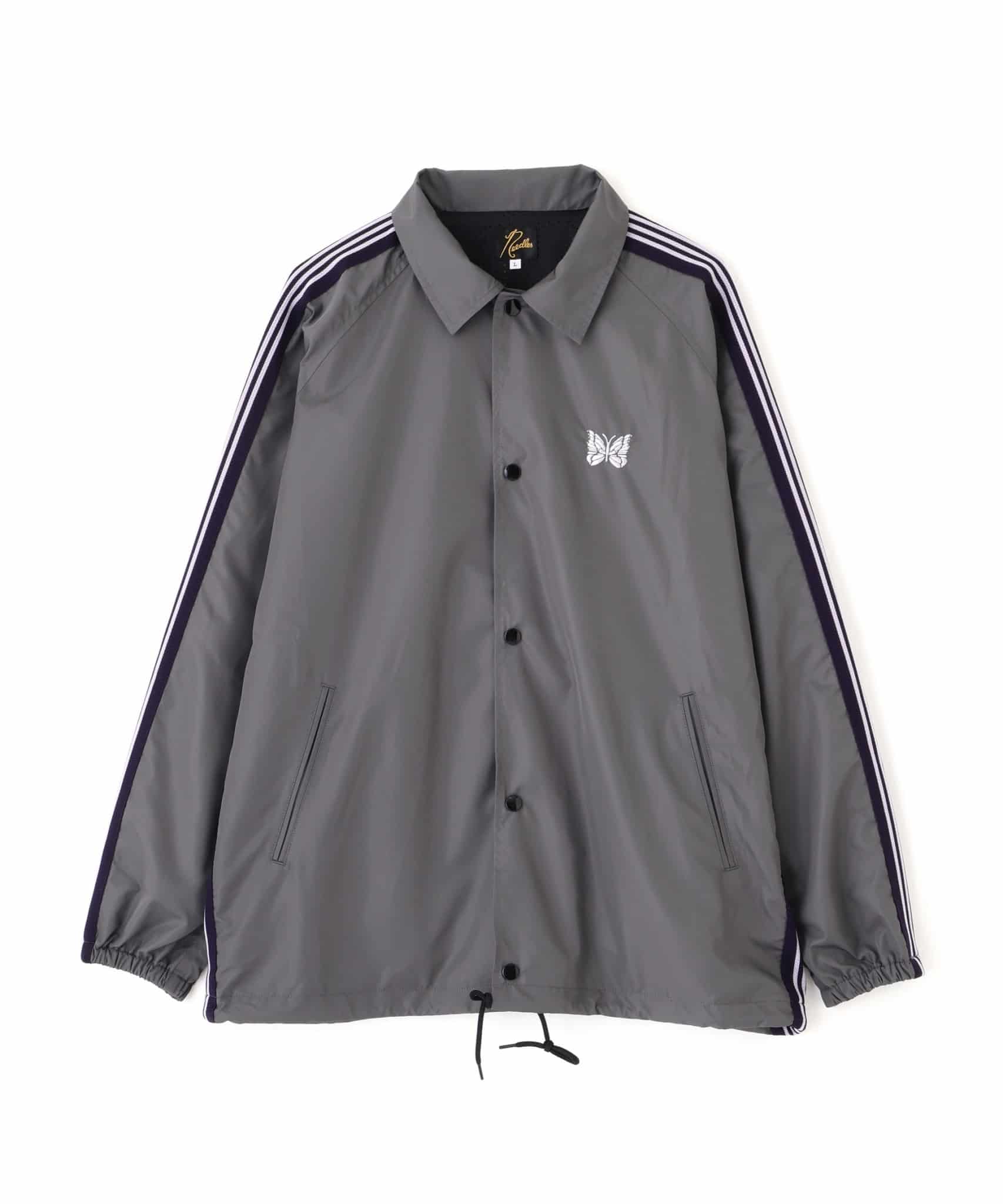 【先行予約 3月1日発売予定】Needles 26ss "Exclusive Track Coach Jacket - Nylon" Grey Grey M