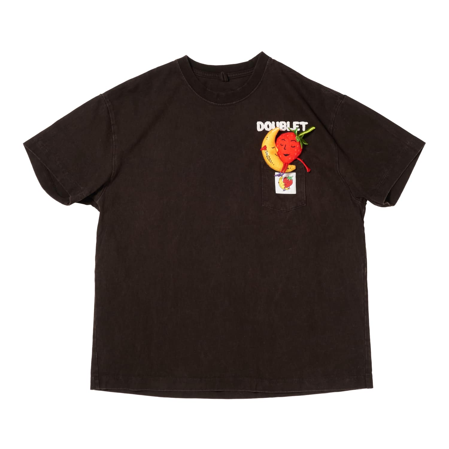 doublet 26ss "MUD-DYED T-SHIRT WITH SHFU" Black M