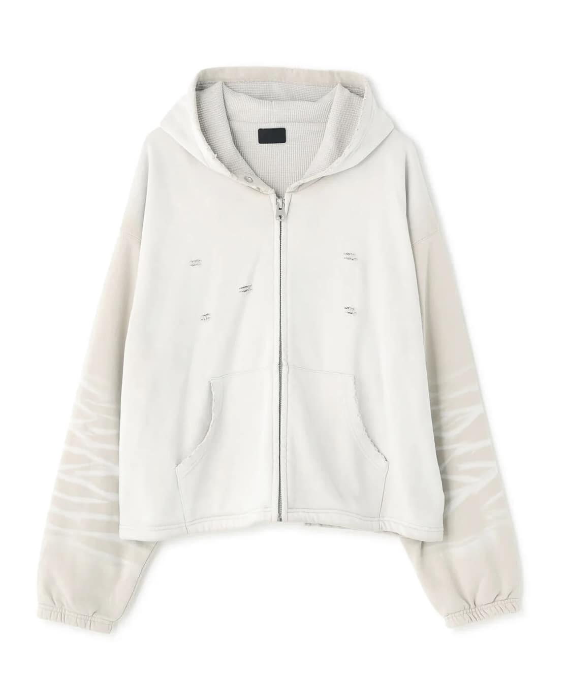 Danke Schon 26ss "SULFUR SWEAT THERMAL ZIP HOODIE" White White S