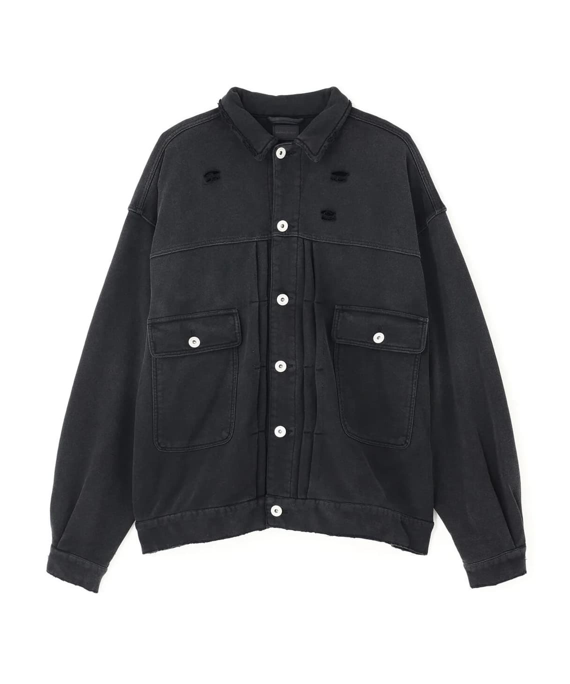 Danke Schon 26ss "SULFUR SWEAT 2ND JACKET" Black Black S