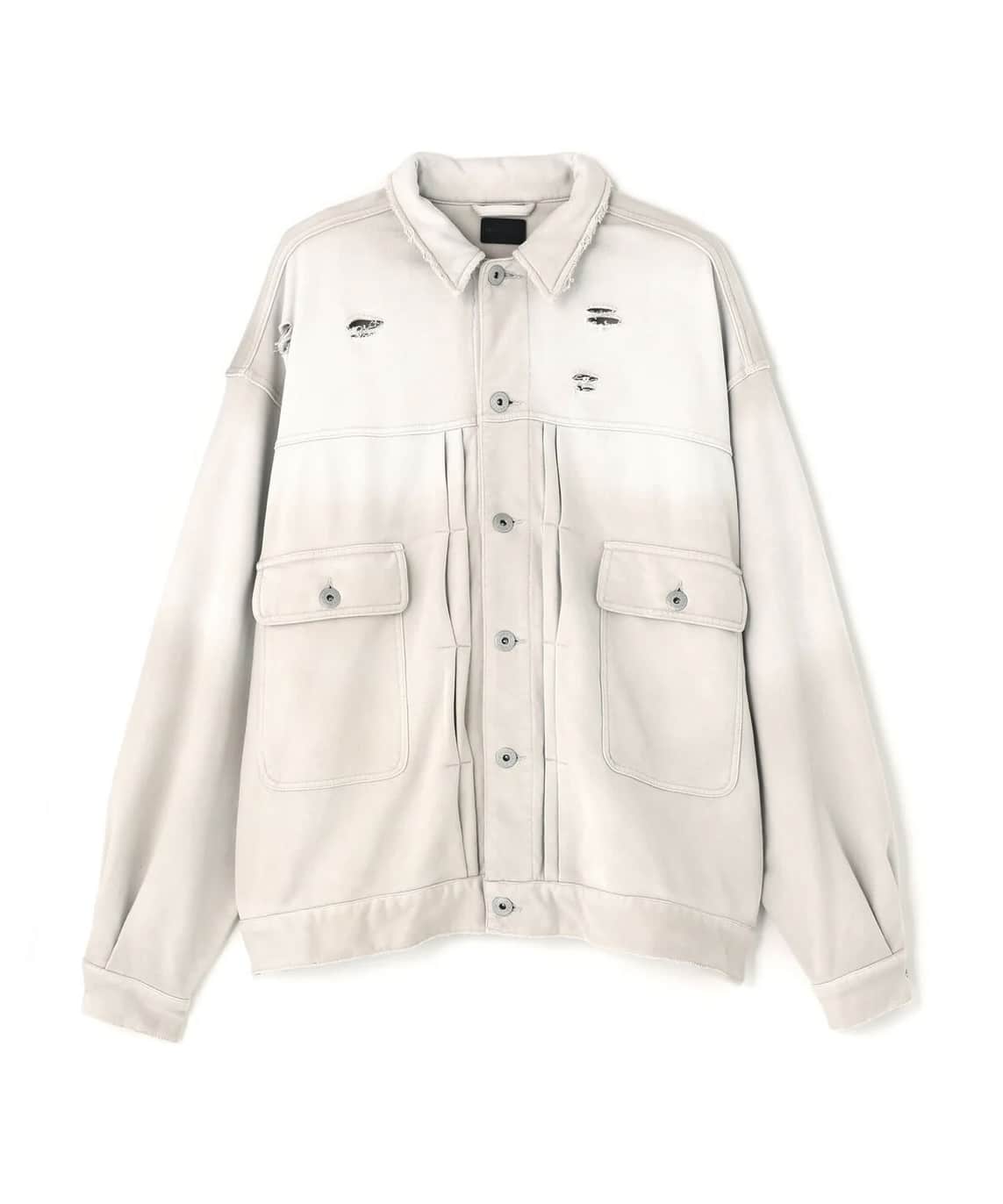 Danke Schon 26ss "SULFUR SWEAT 2ND JACKET" White White S