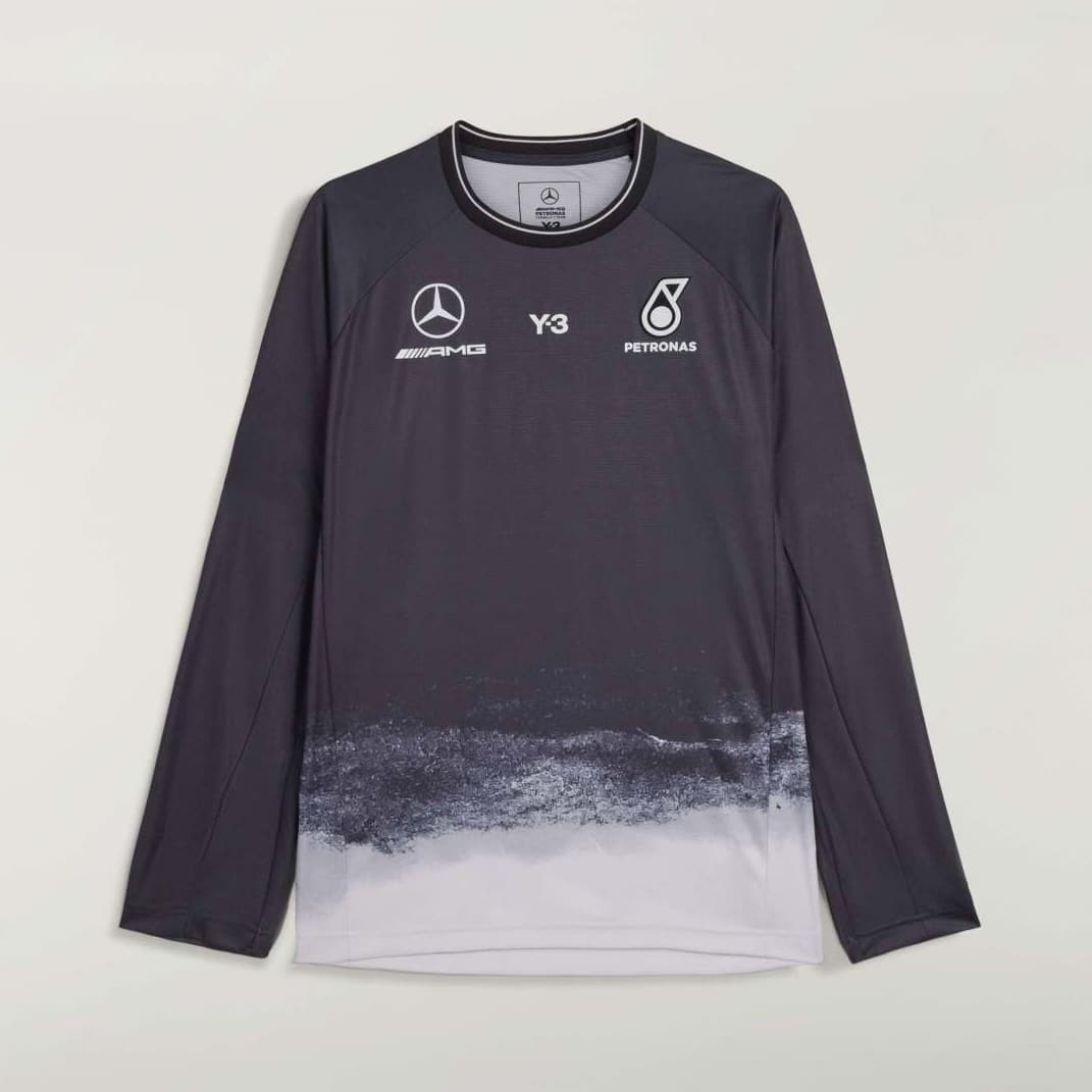 Y-3 MERCEDES - AMG PETRONAS FORMULA 1 TEAM 26ss "Mechanics L/S Jersey" Black S