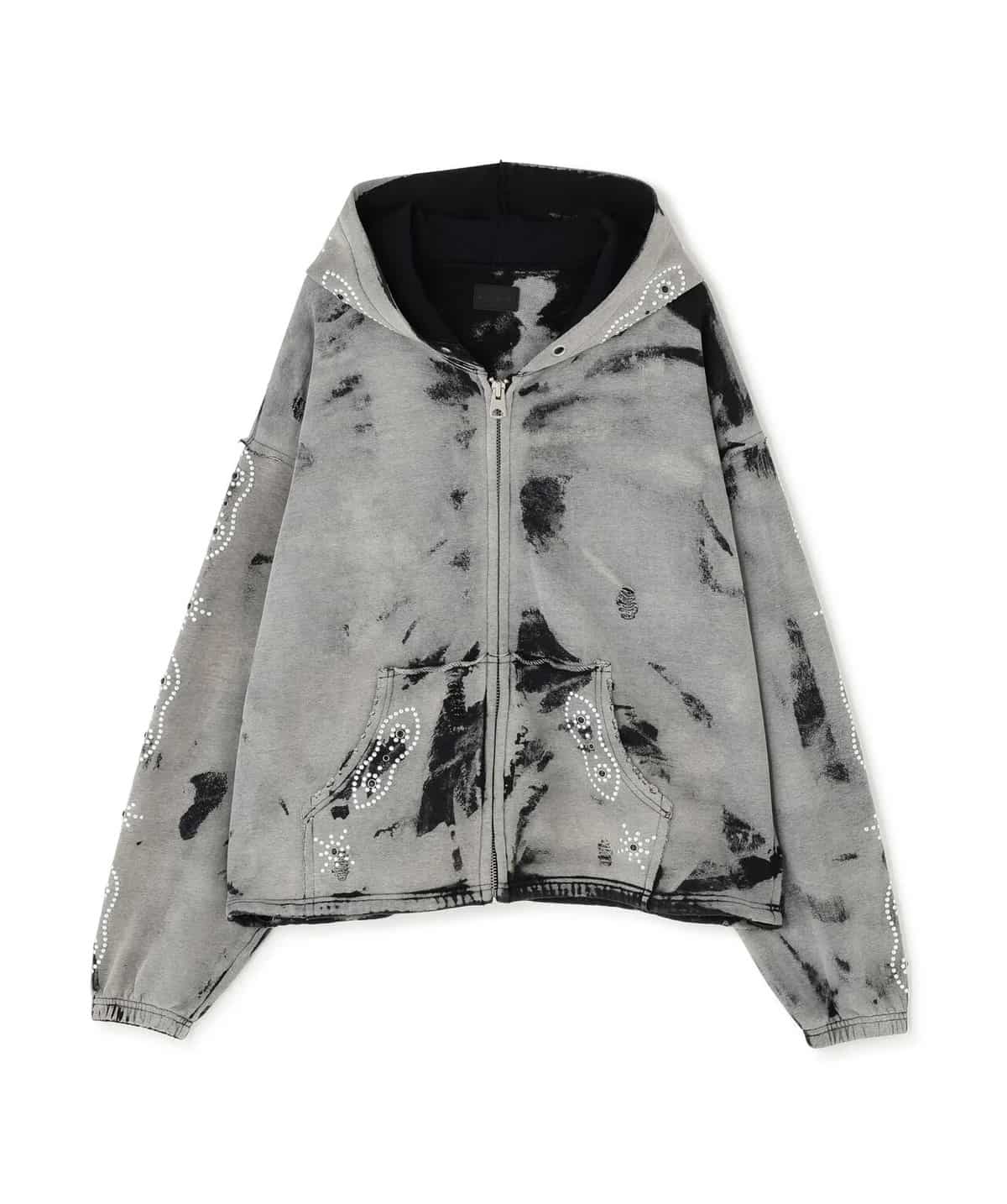 Danke Schon 26ss "Studs Sweat Zip Hoodie" Gray Gray S